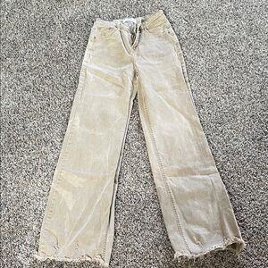 Casual Tan Women's Flare Jeans